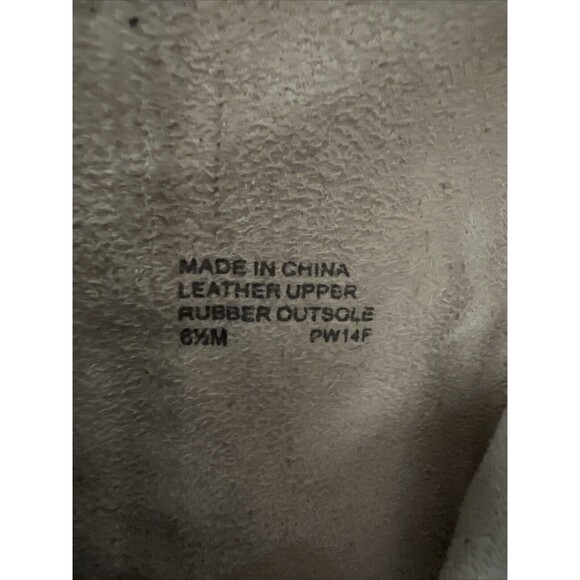 Michael Kors Leather Ankle Bootie Wedge Womens 6.5 Black Gold Accents - Picture 11 of 13